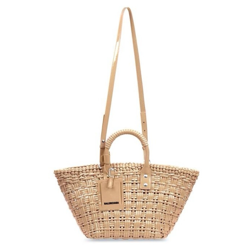Authentic NWT Balenciaga Bistro XS Basket With Strap in Beige